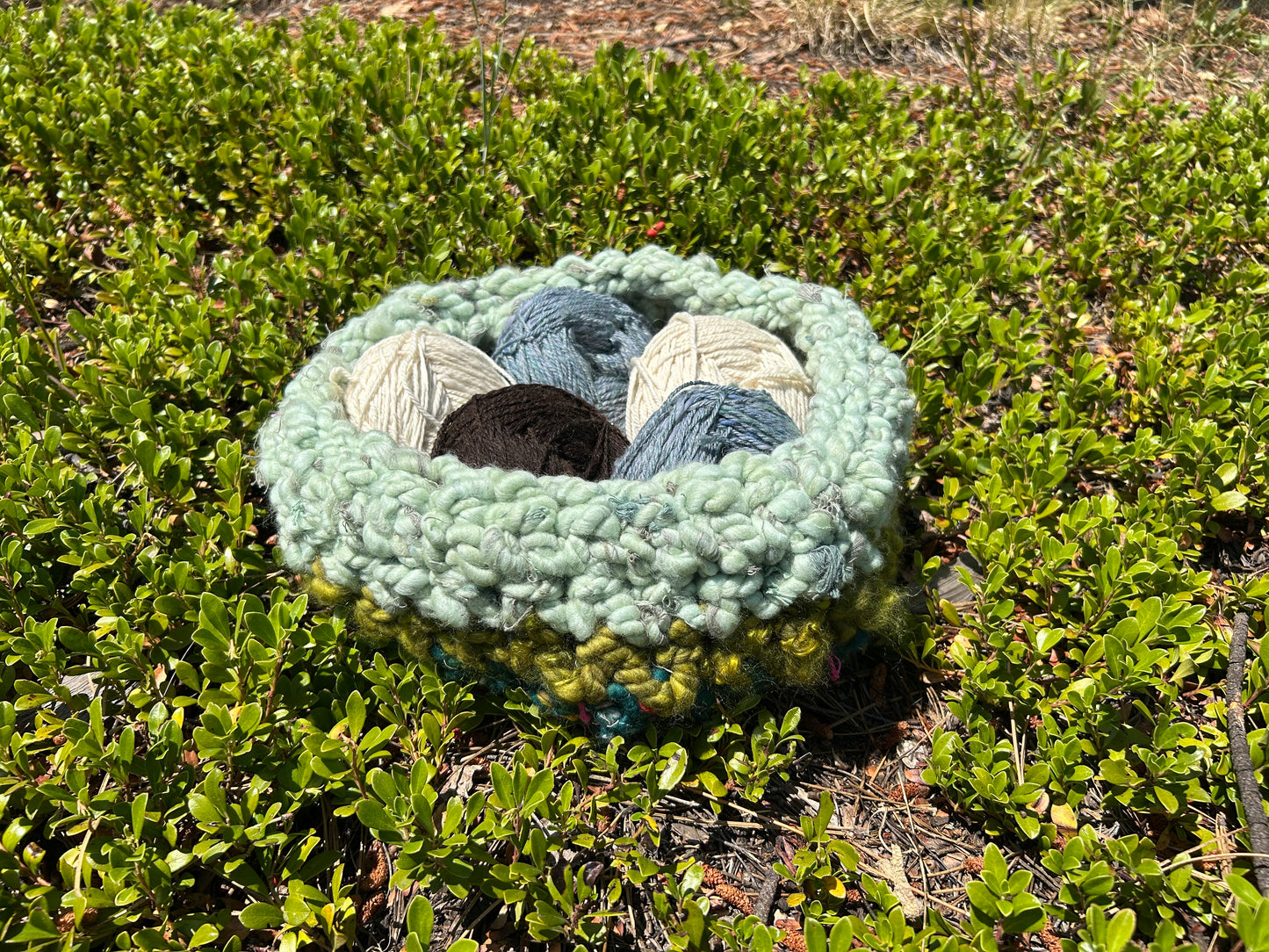 Mossy Green Basket