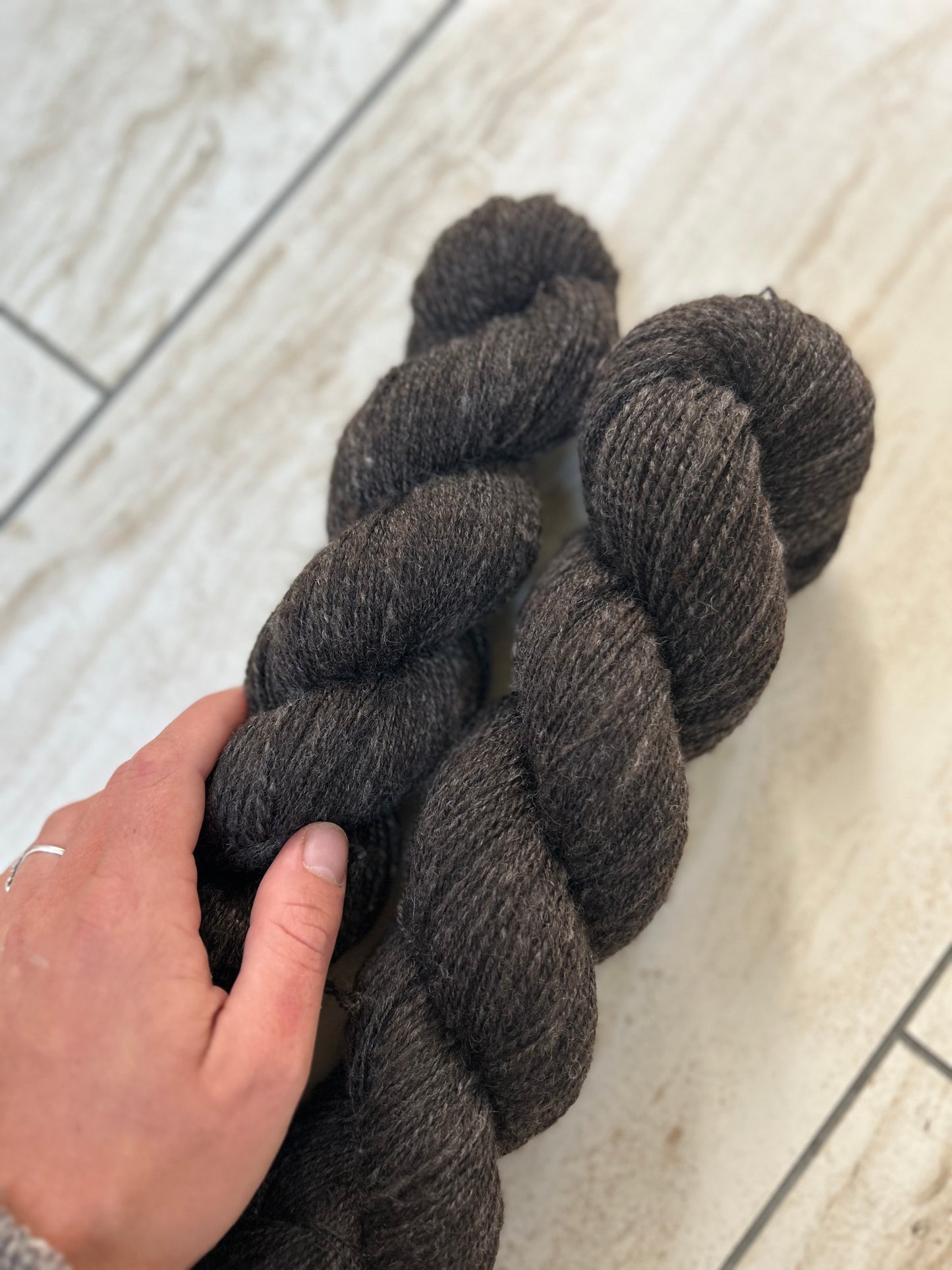 Lace weight Wensleydale/BFL yarn