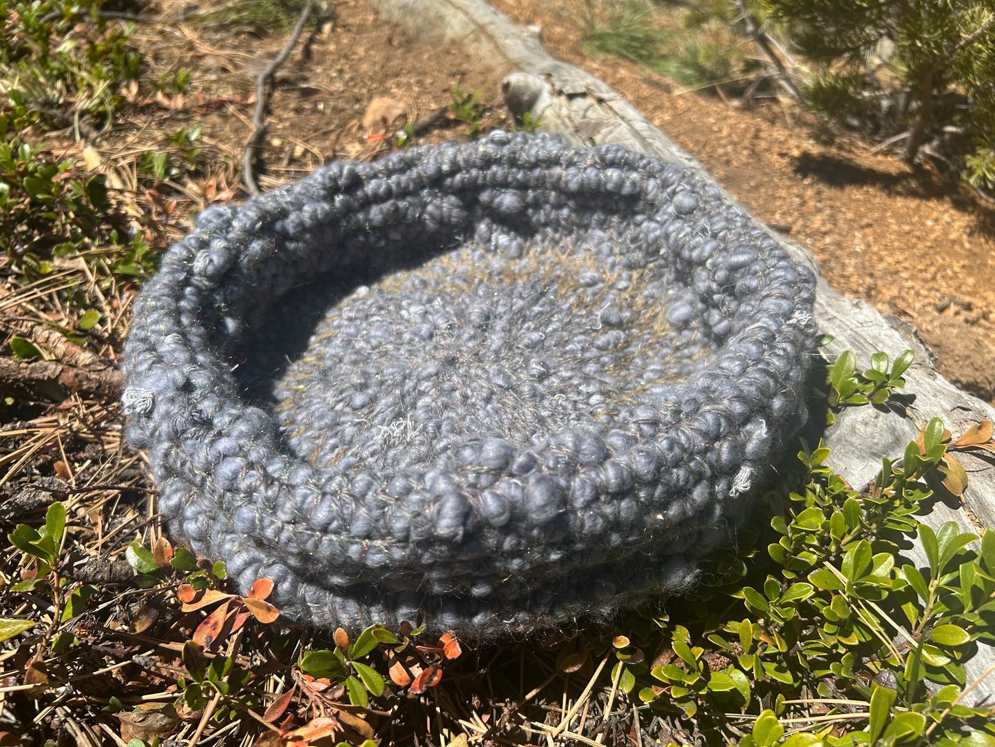 Gray on gray basket