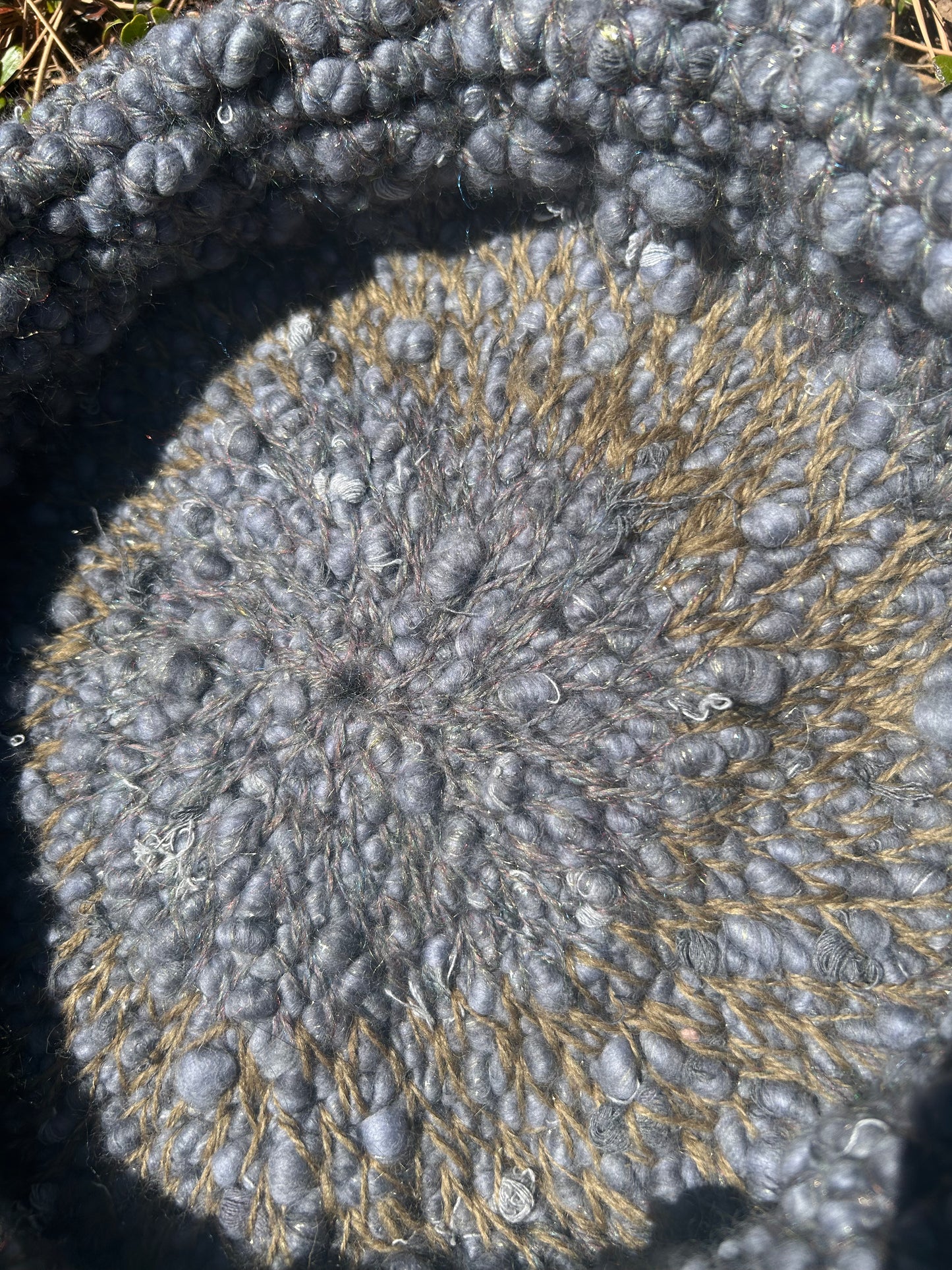 Gray on gray basket