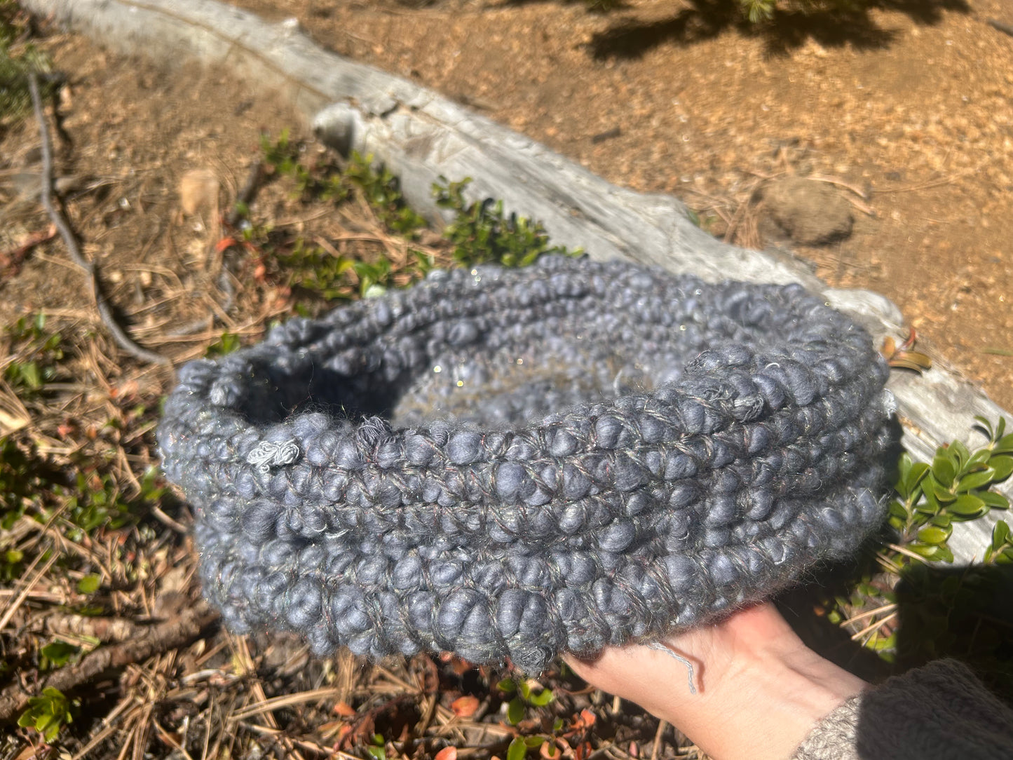 Gray on gray basket